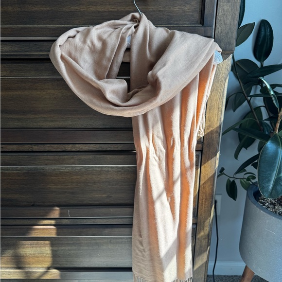 Pure Collection Tan Scarf - Picture 2 of 3